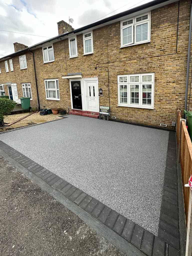 Professional paved pathway installation