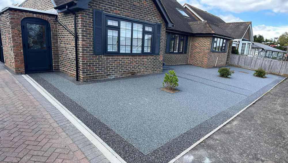 Resin bound patio surface